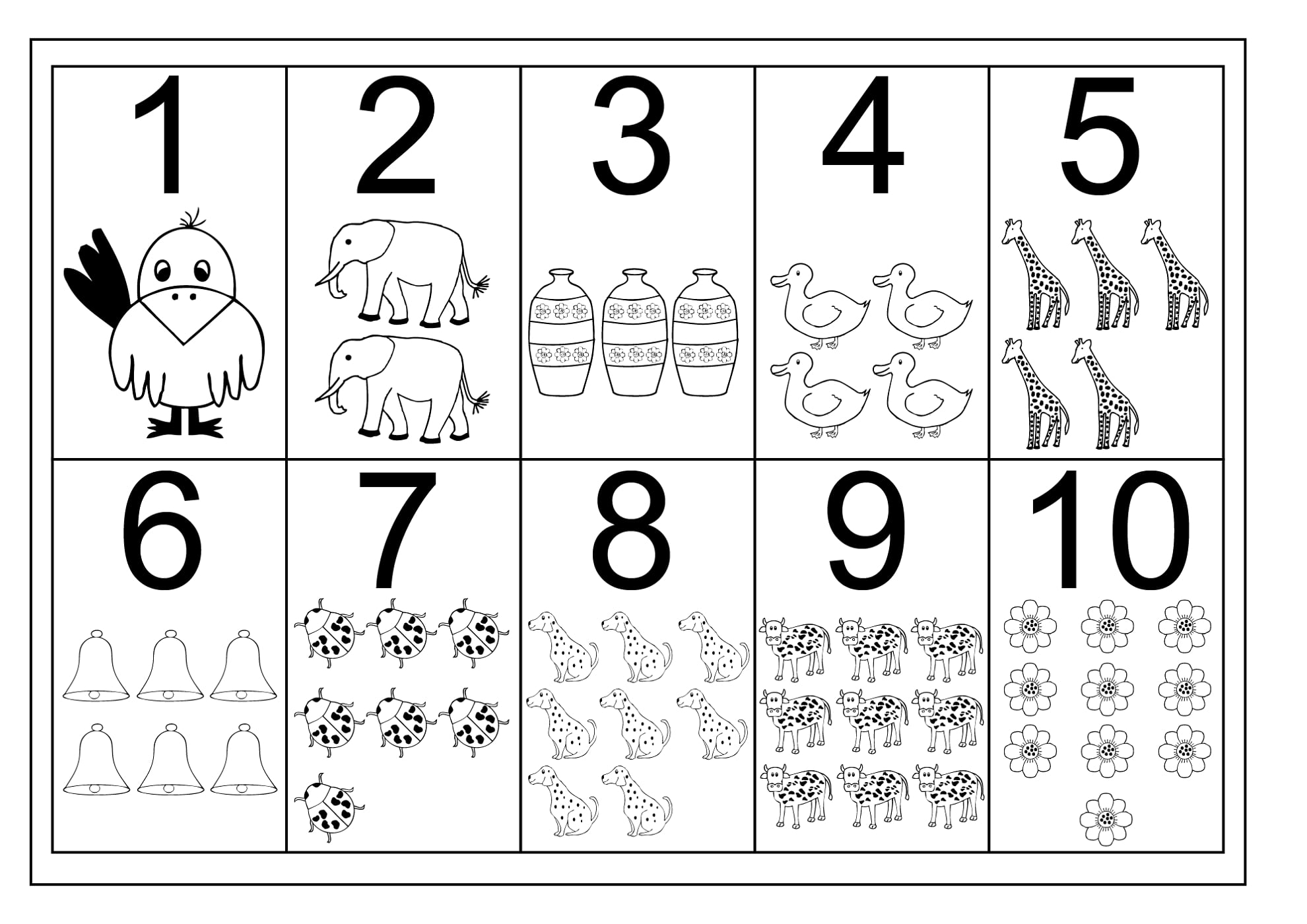 Printable Counting By 10s Chart_21592