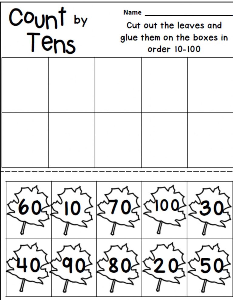 5 Best FREE Printable Counting By 10s Chart Printable JD