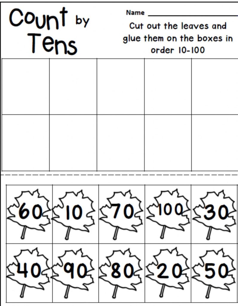 Printable Counting By 10s Chart Printable JD