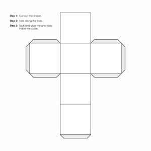 Printable Cube Template 4 Inches - Printable JD