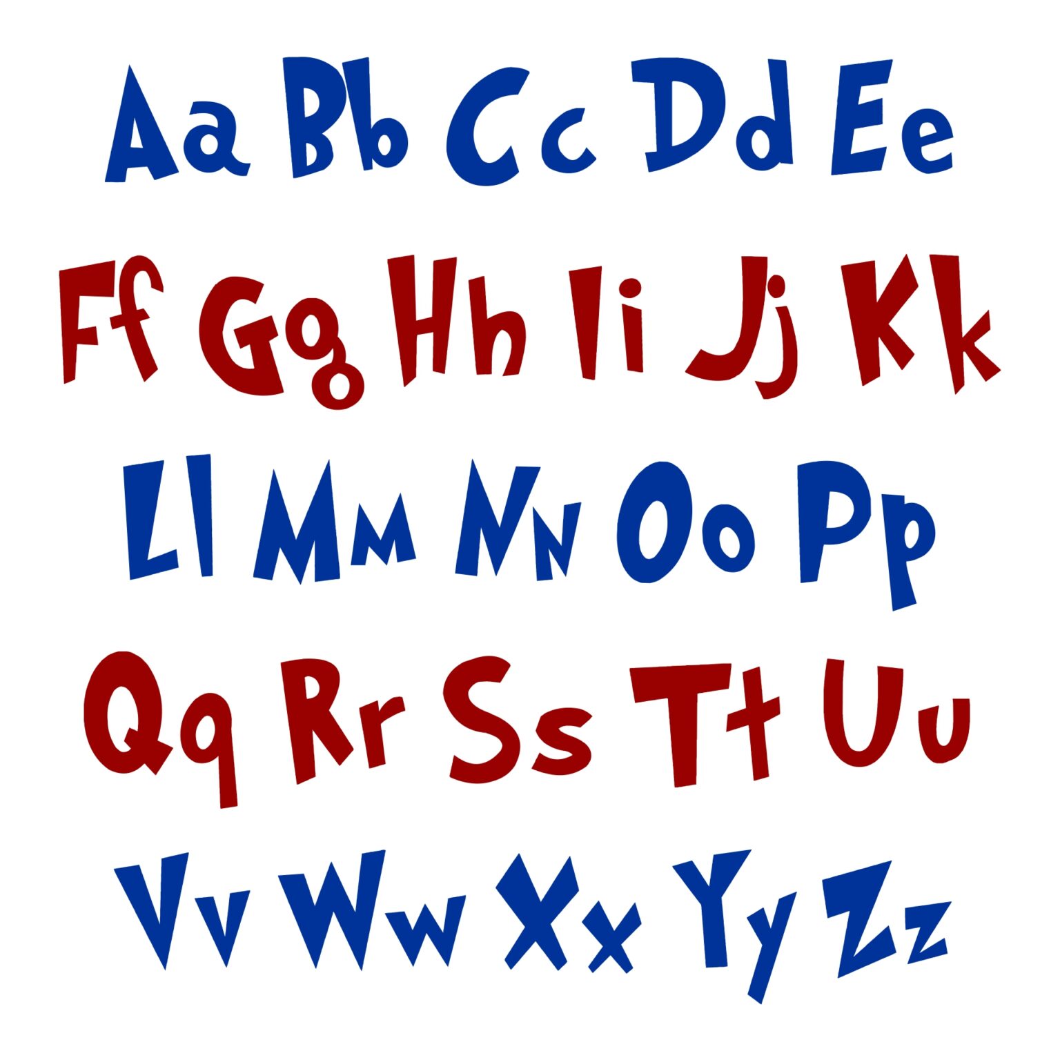 Printable Dr Seuss Alphabet Printable JD