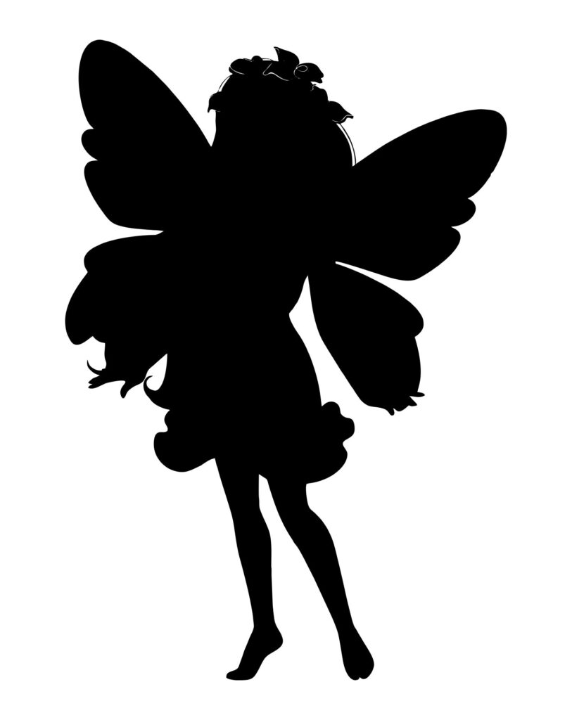 Printable Fairy Silhouette - Printable JD