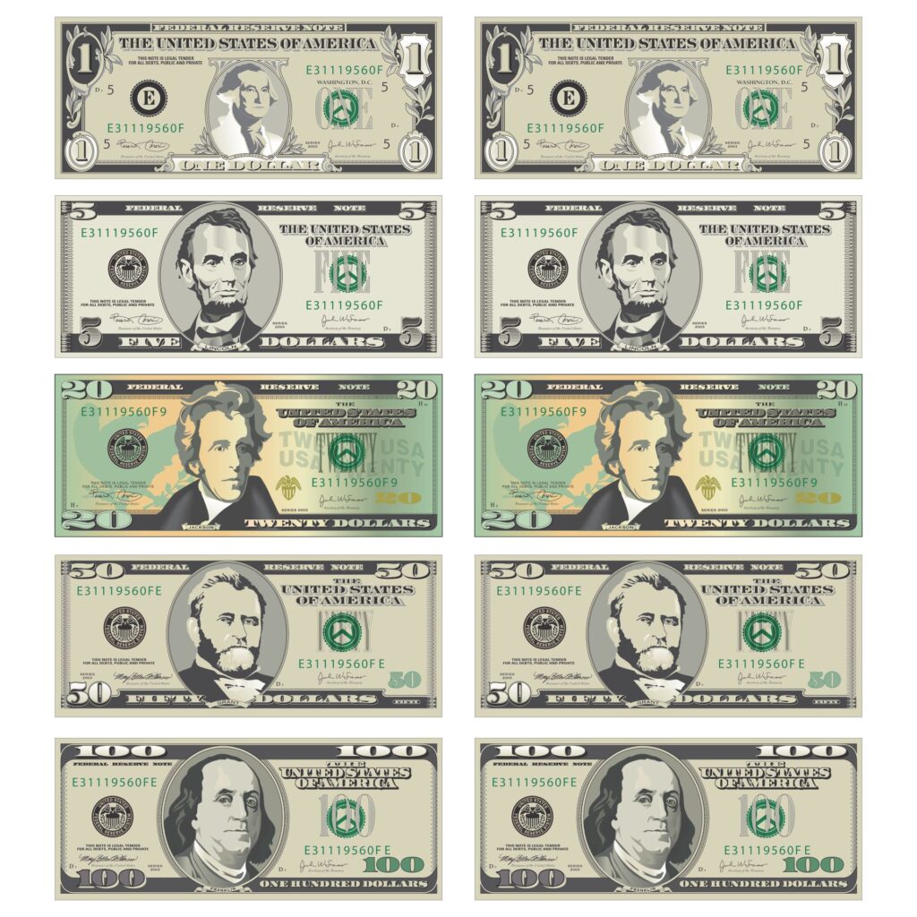 Printable Fake Money Sheets - Printable JD