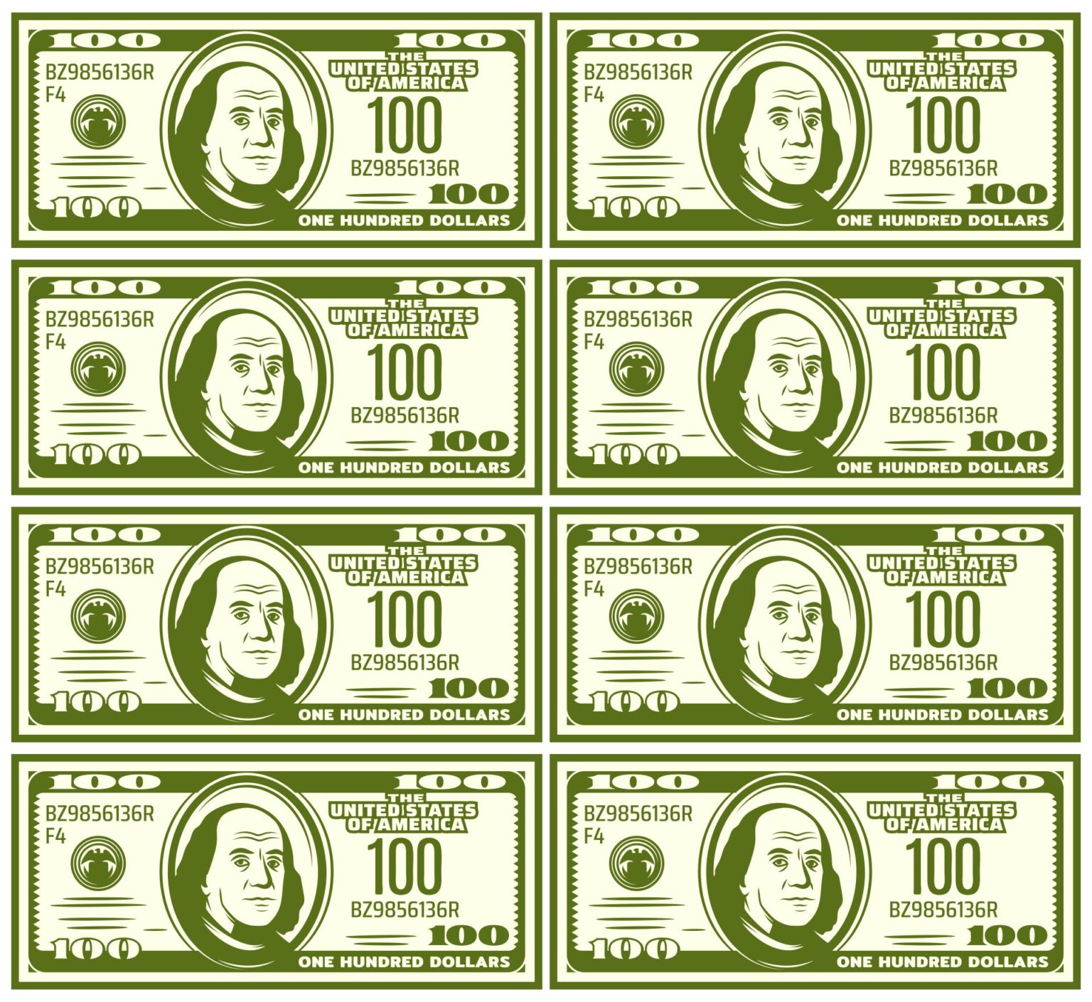 Printable Fake Money Sheets - Printable JD