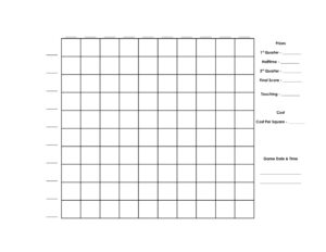 Printable Football Pool Grid Sheets - Printable JD