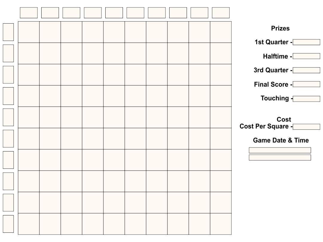Printable Football Pool Grid Sheets_21934