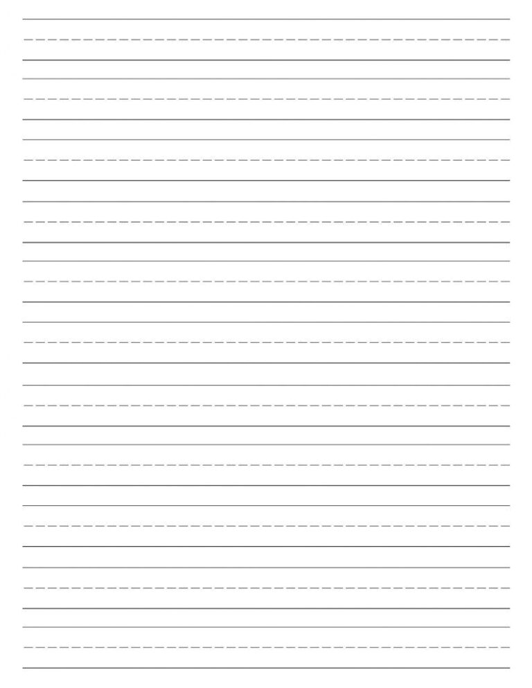 Printable Fundations Lined Paper - Printable JD