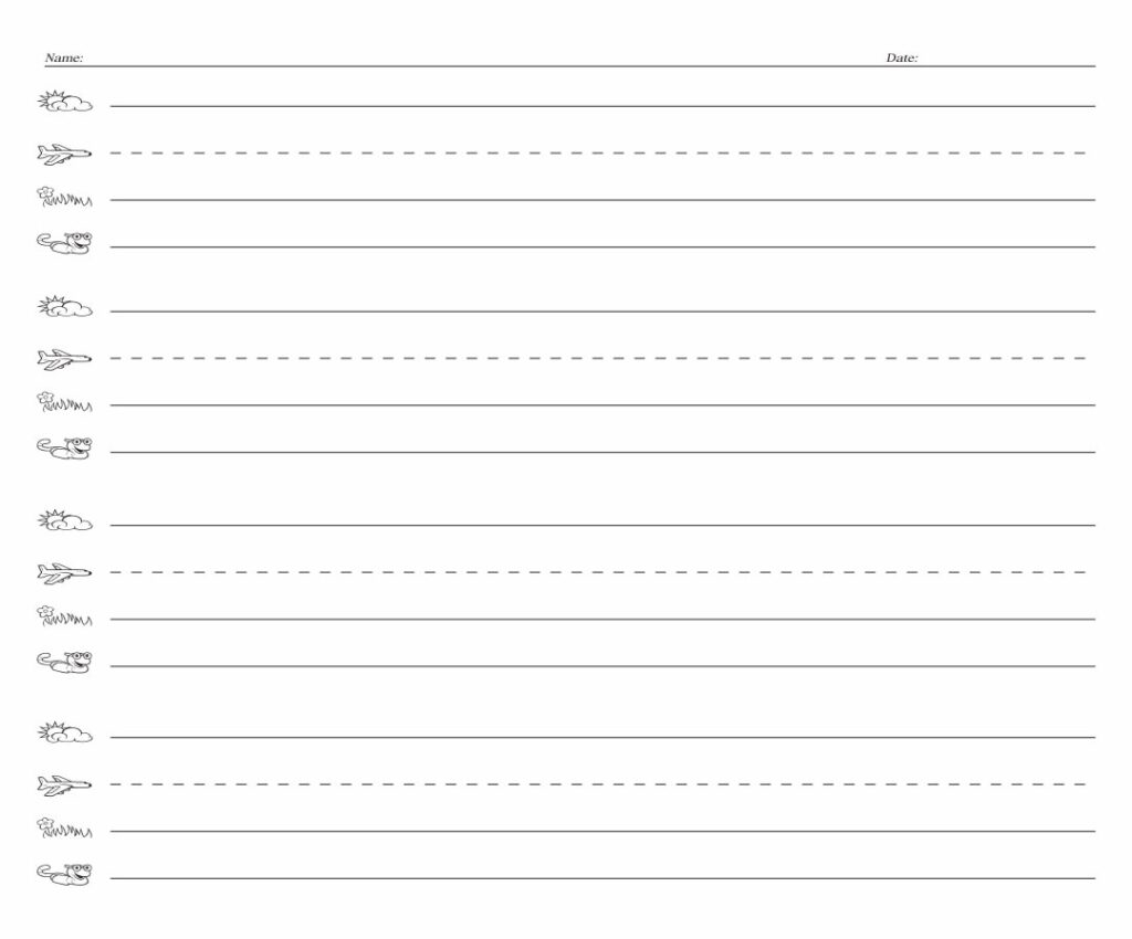 5 Best FREE Printable Fundations Lined Paper Printable JD