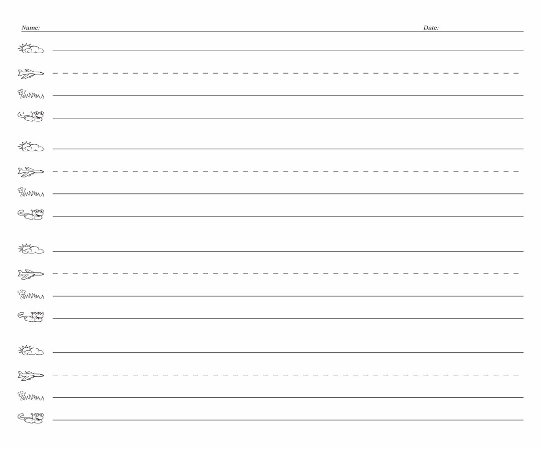 Printable Fundations Lined Paper_52974