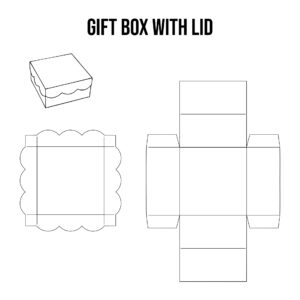 Printable Gift Box With Lid Template_23615