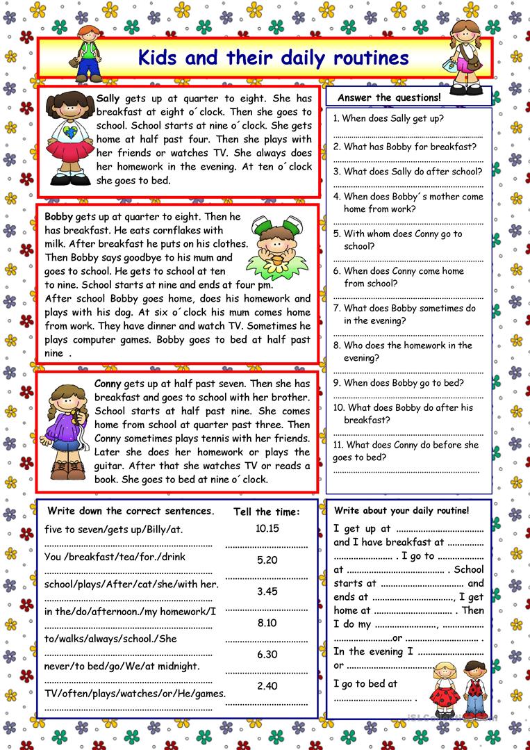 Printable Kids Daily Routine Schedule_82236