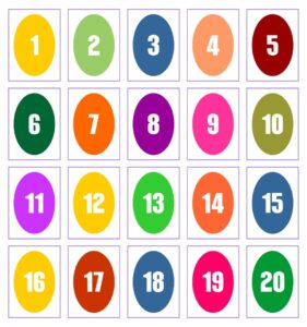 Printable Large Number Cards 1 20_18526