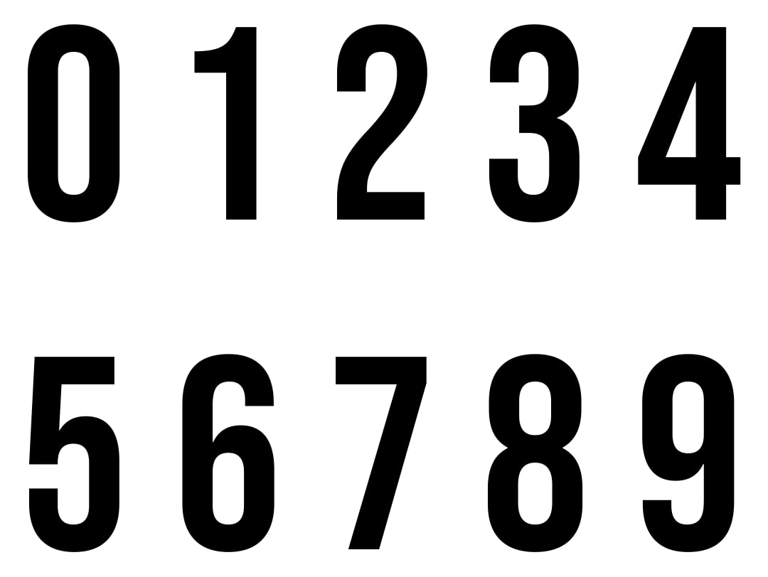 Printable Large Numbers 0 9_18658