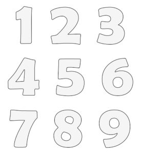 Printable Large Numbers 0 9 - Printable JD