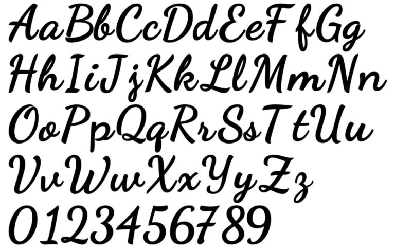 Printable Large Script Letters - Printable JD