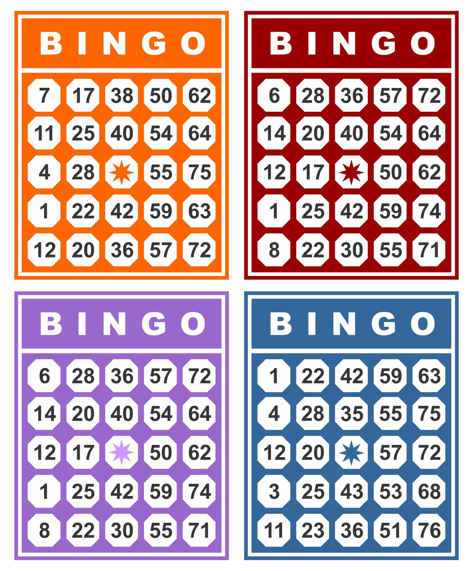 Printable Number Bingo Cards_82031
