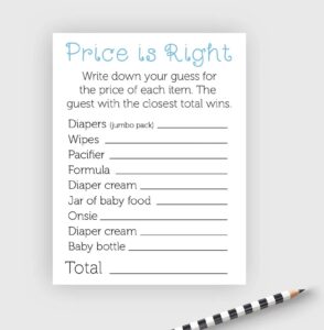 Printable Price Is Right Baby Shower_50134