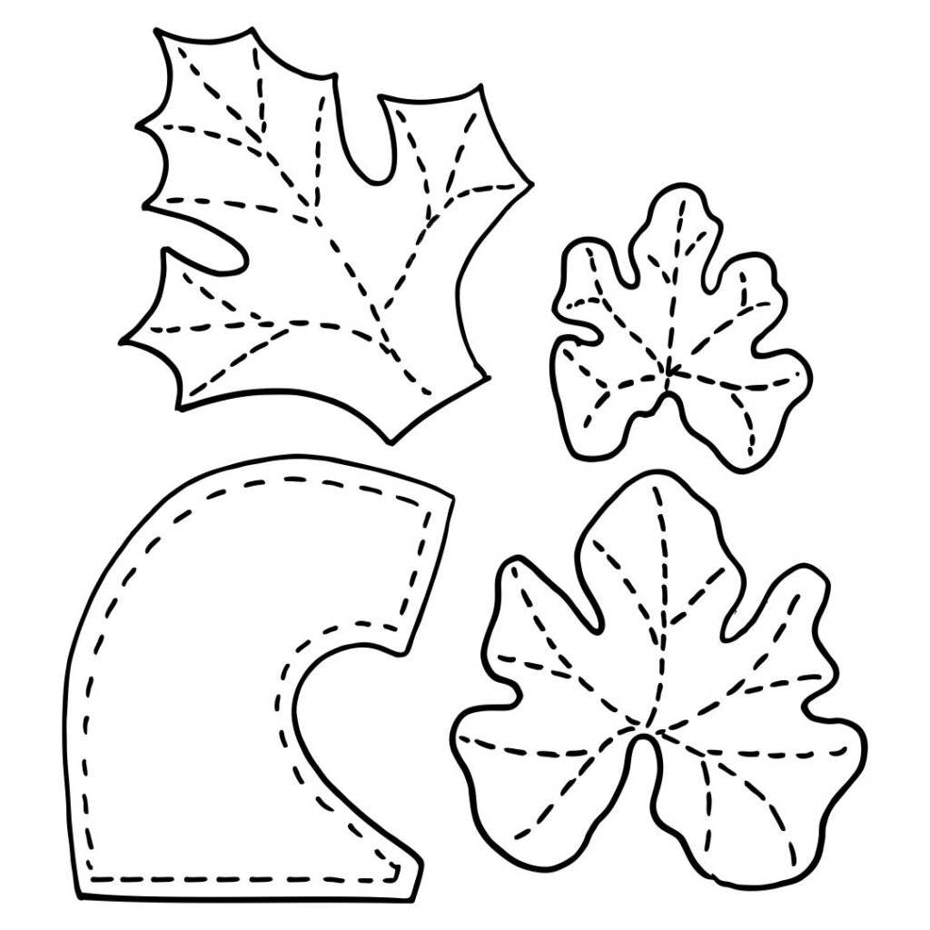 Printable Pumpkin Leaf Template Printable JD