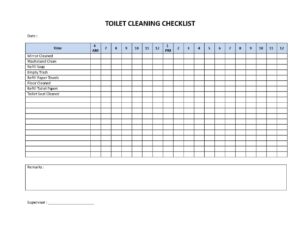 Printable Restroom Cleaning Schedule_29447