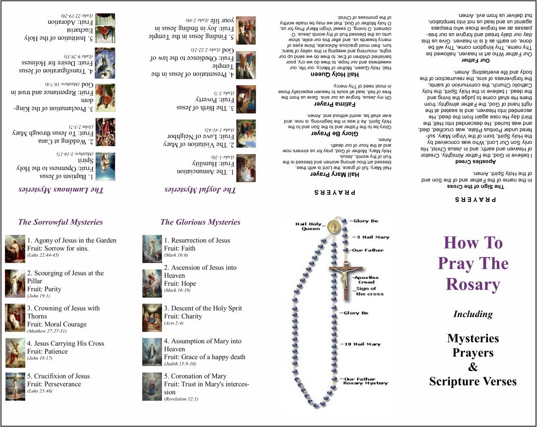 Printable Rosary Pamphlet Fold_852199