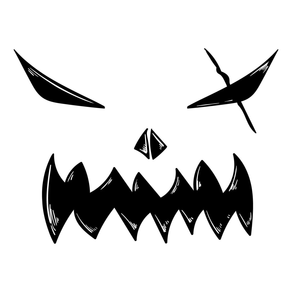 Printable Scary Halloween Faces - Printable JD