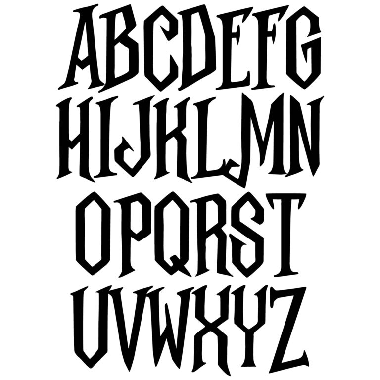 Printable Scary Letters Printable JD