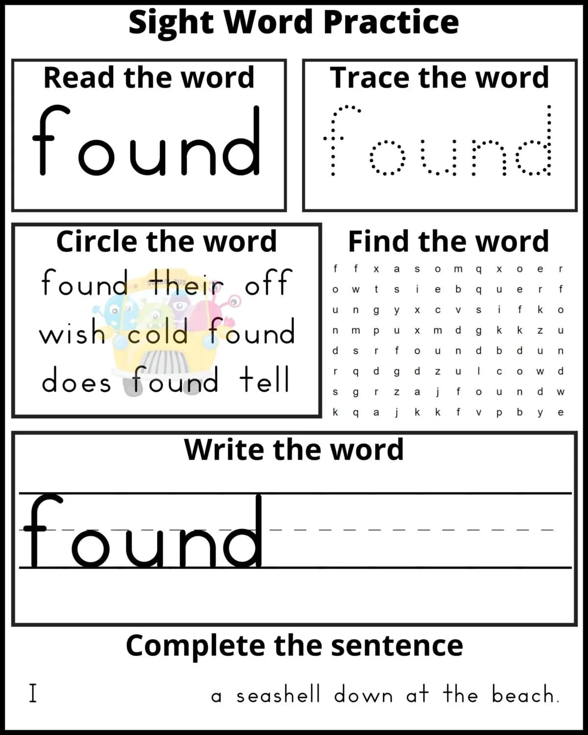 Printable Second Grade Sight Words_93244