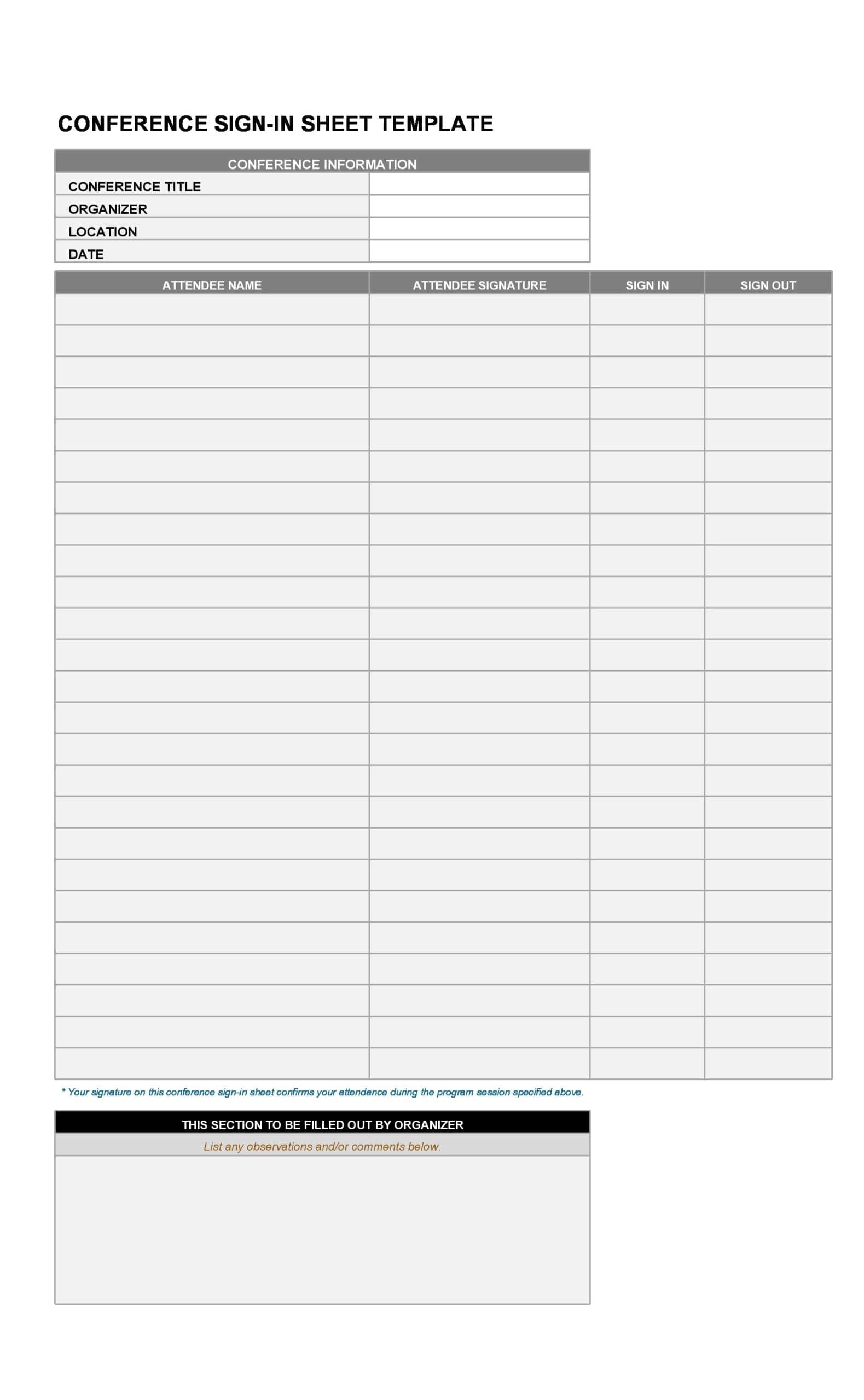 Printable Sign Out Sheet Template_18794