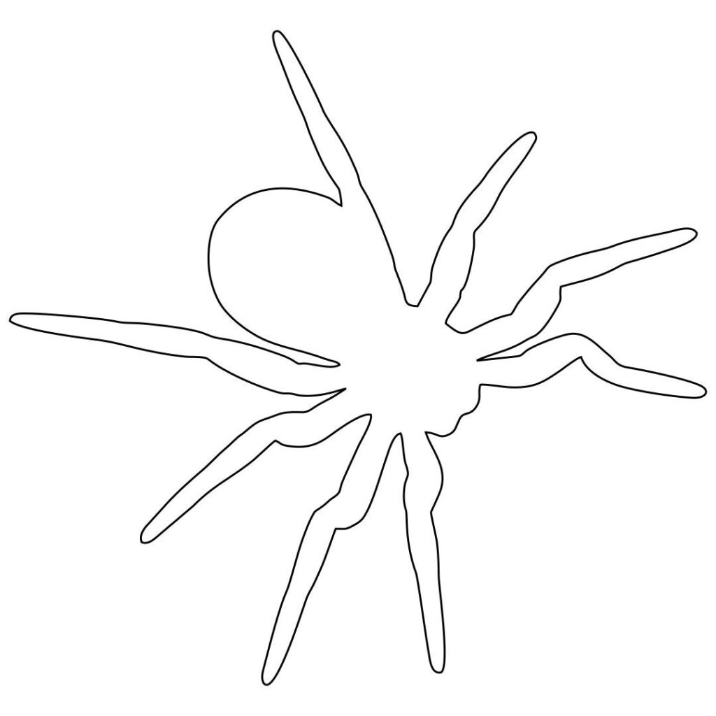 Printable Spider Template - Printable JD