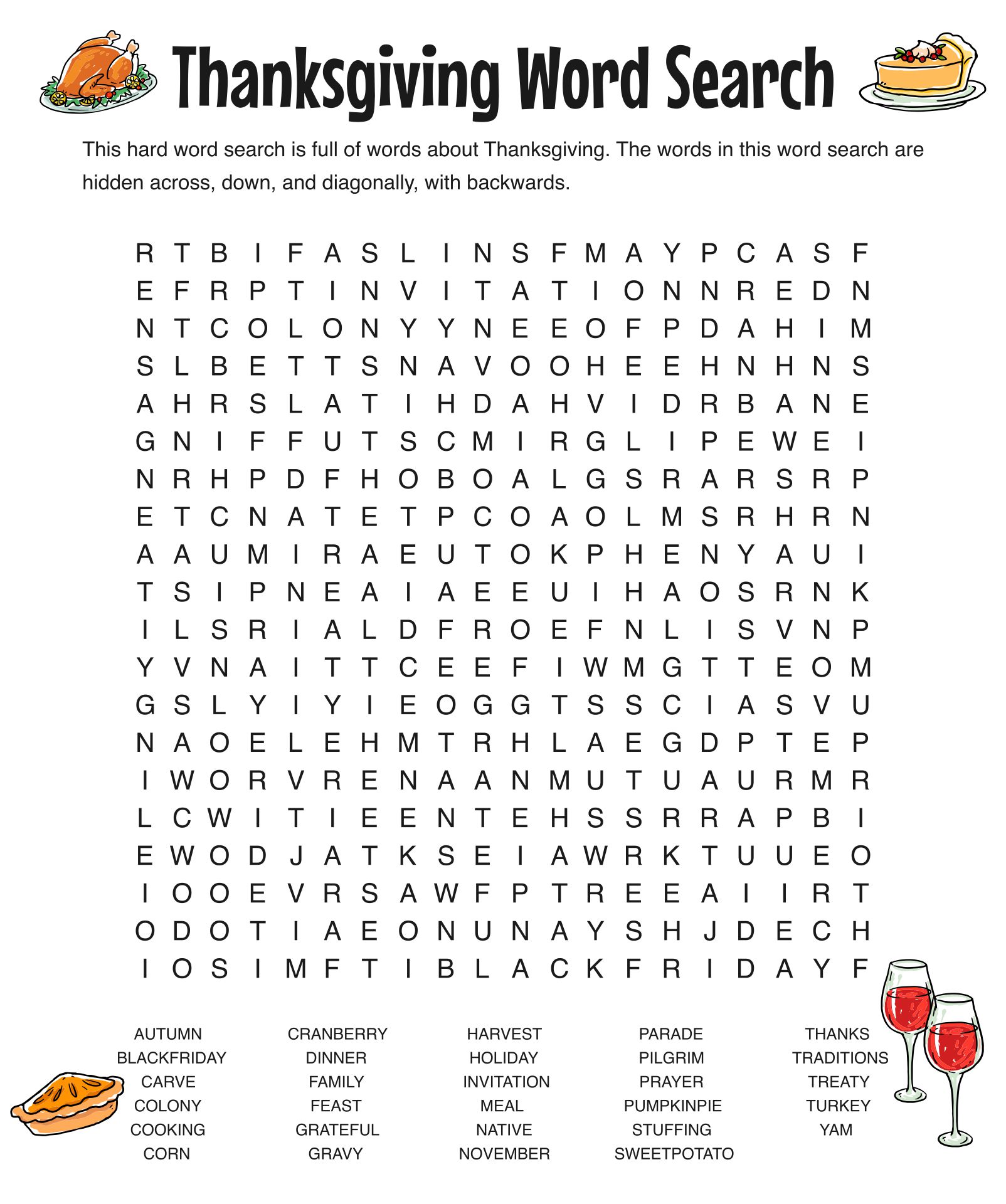 Printable Thanksgiving Brain Teasers_93847