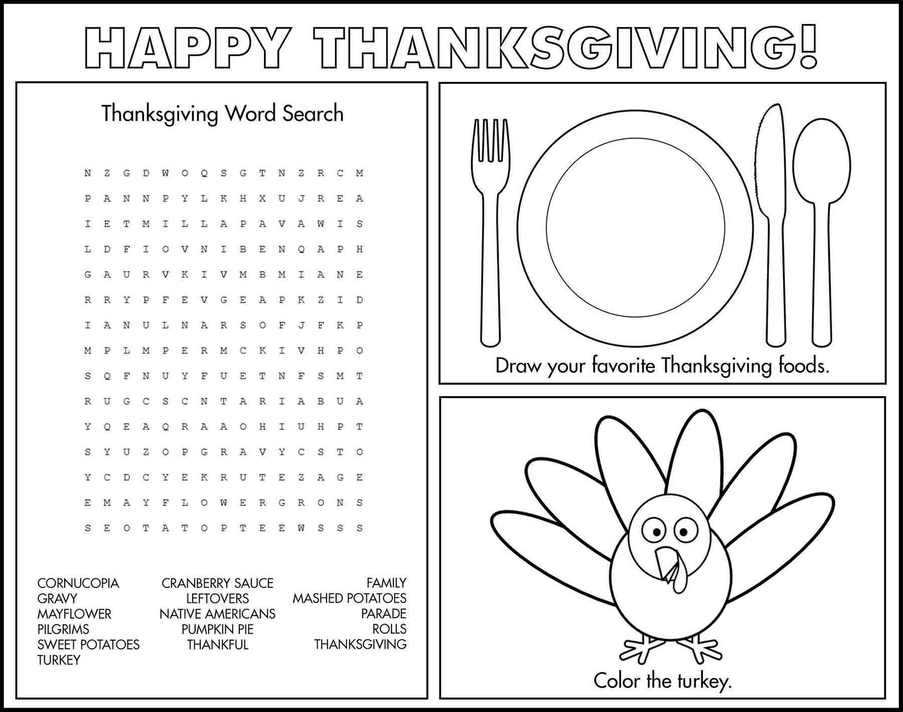 Printable Thanksgiving Placemat_26994