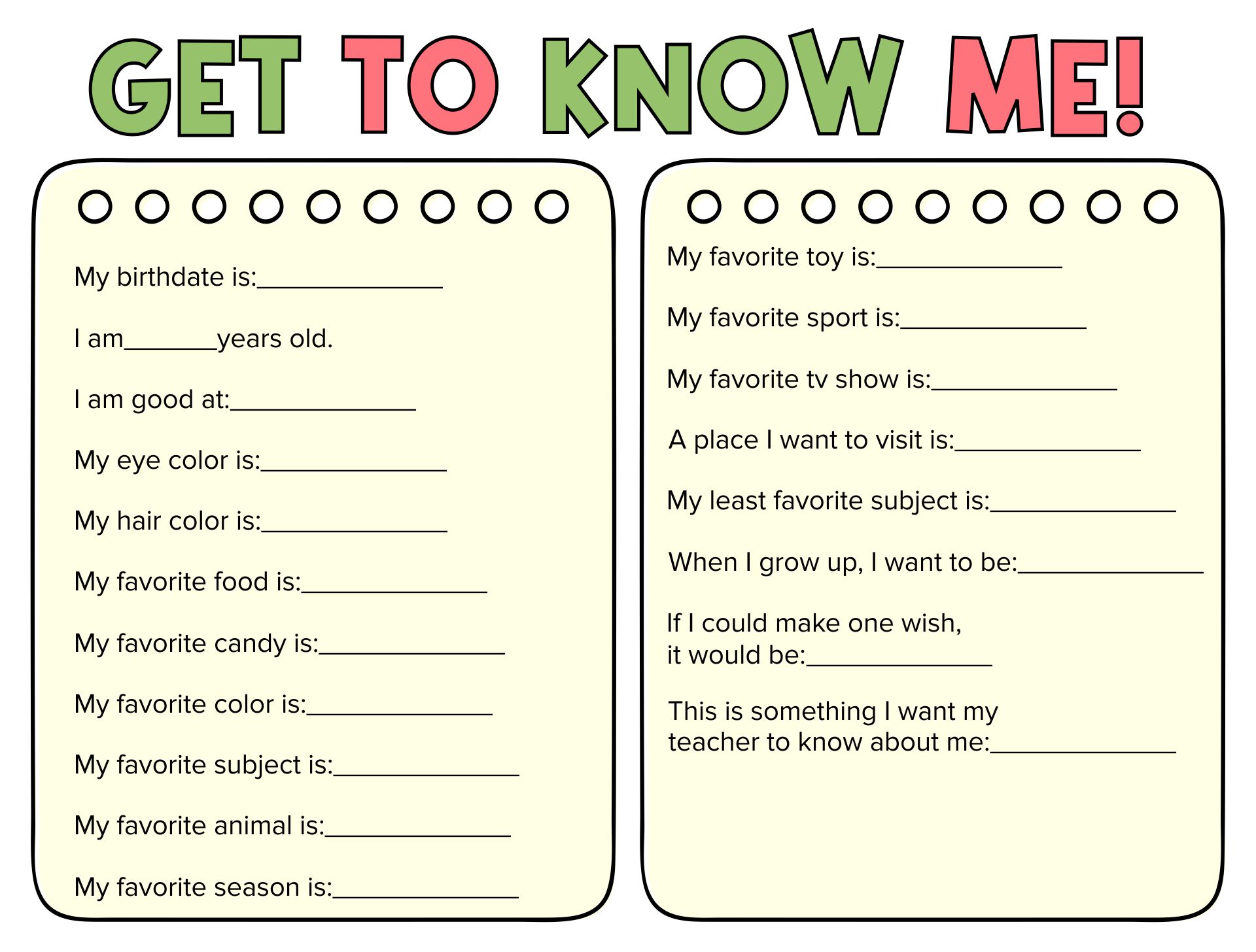 Printable Worksheets About Me Adult_26922