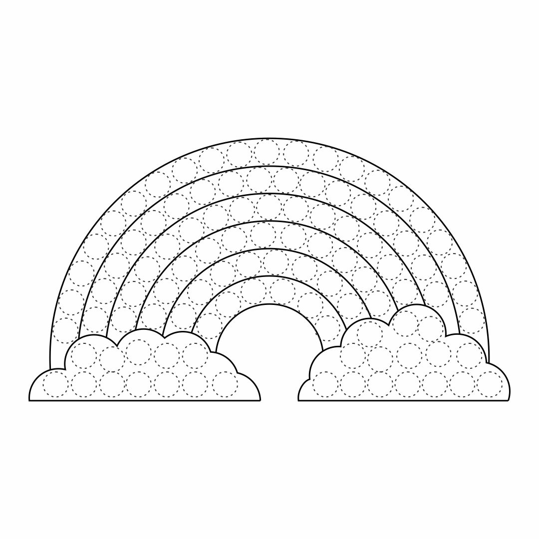 Free Printable Dot Rainbow Coloring Pages_51364
