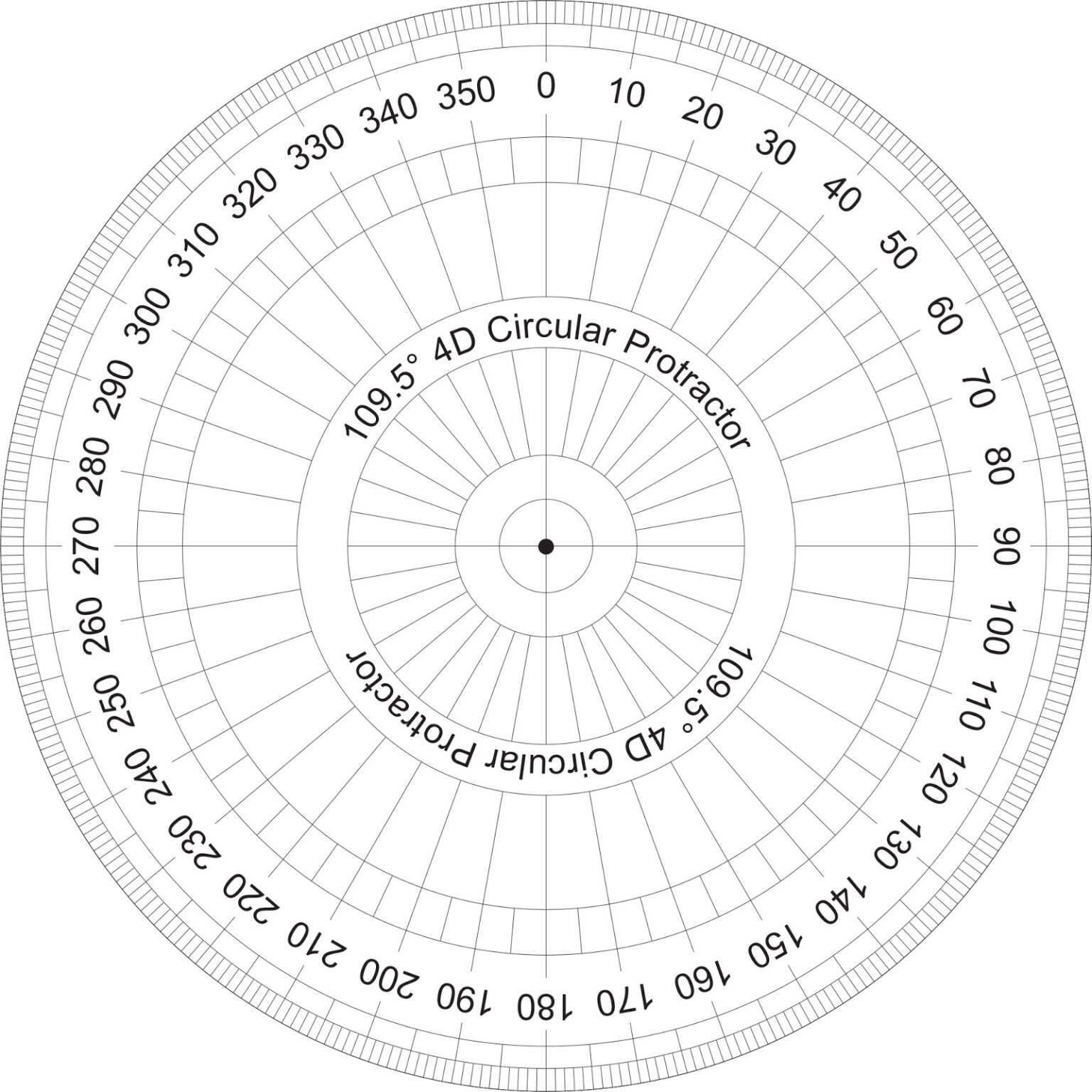 Printable 360 Degree Wheel Printable JD