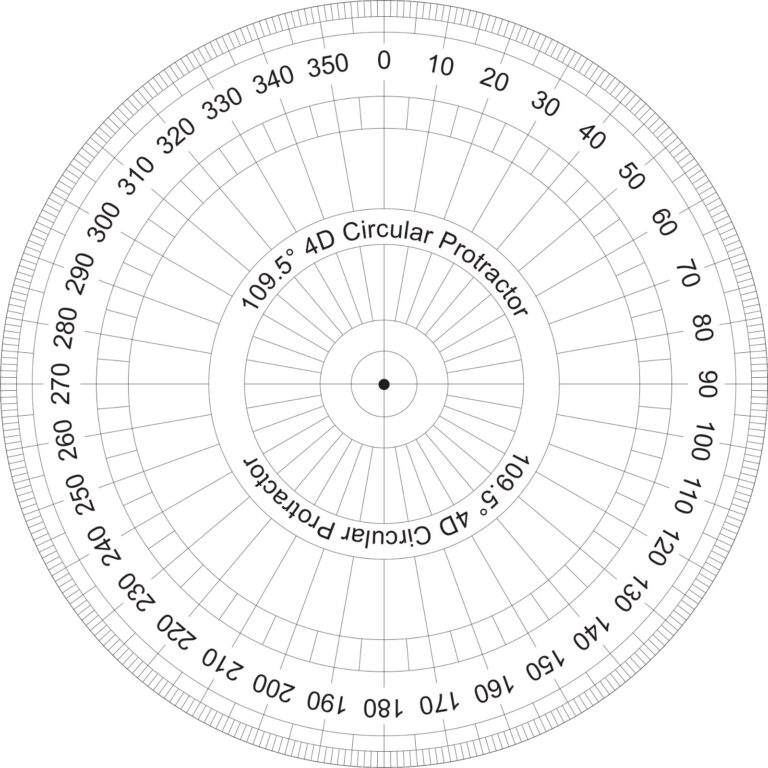 Printable 360 Degree Wheel - Printable Jd