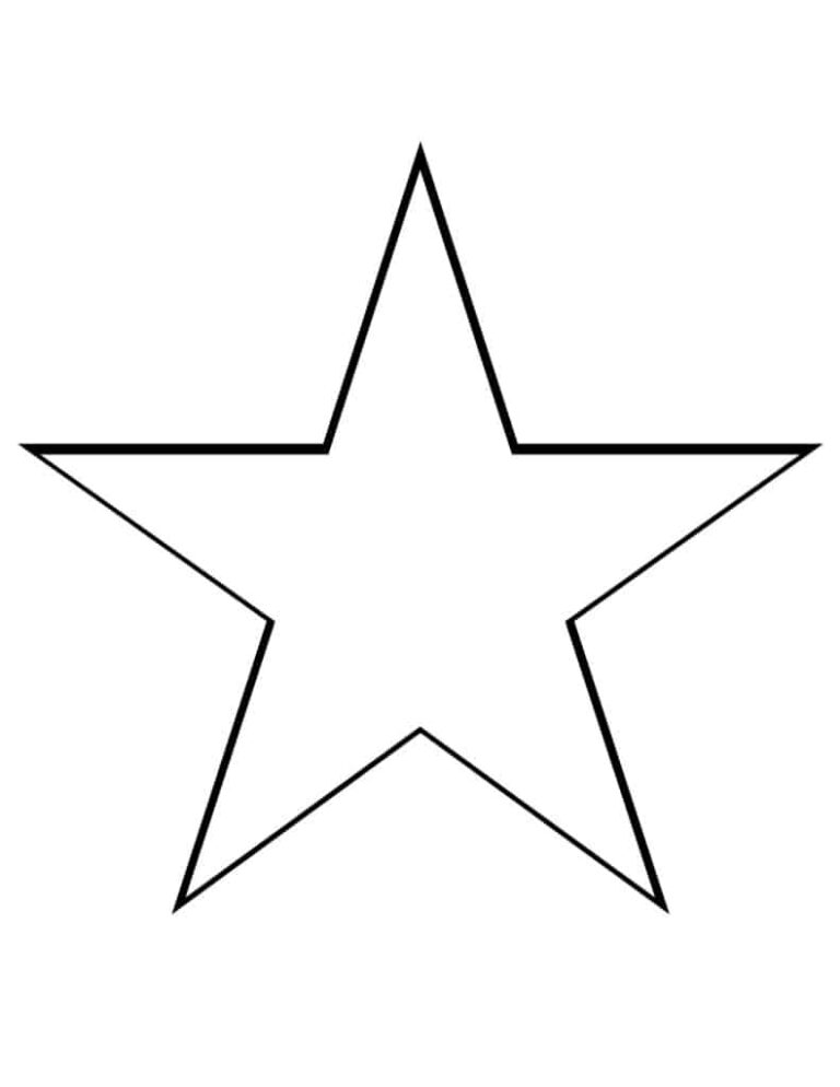 Printable Big Star Template Printable JD Printable Big Star Template Printable JD