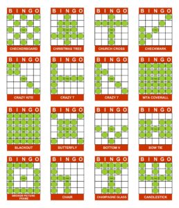 Printable Bingo Game Patterns - Printable JD