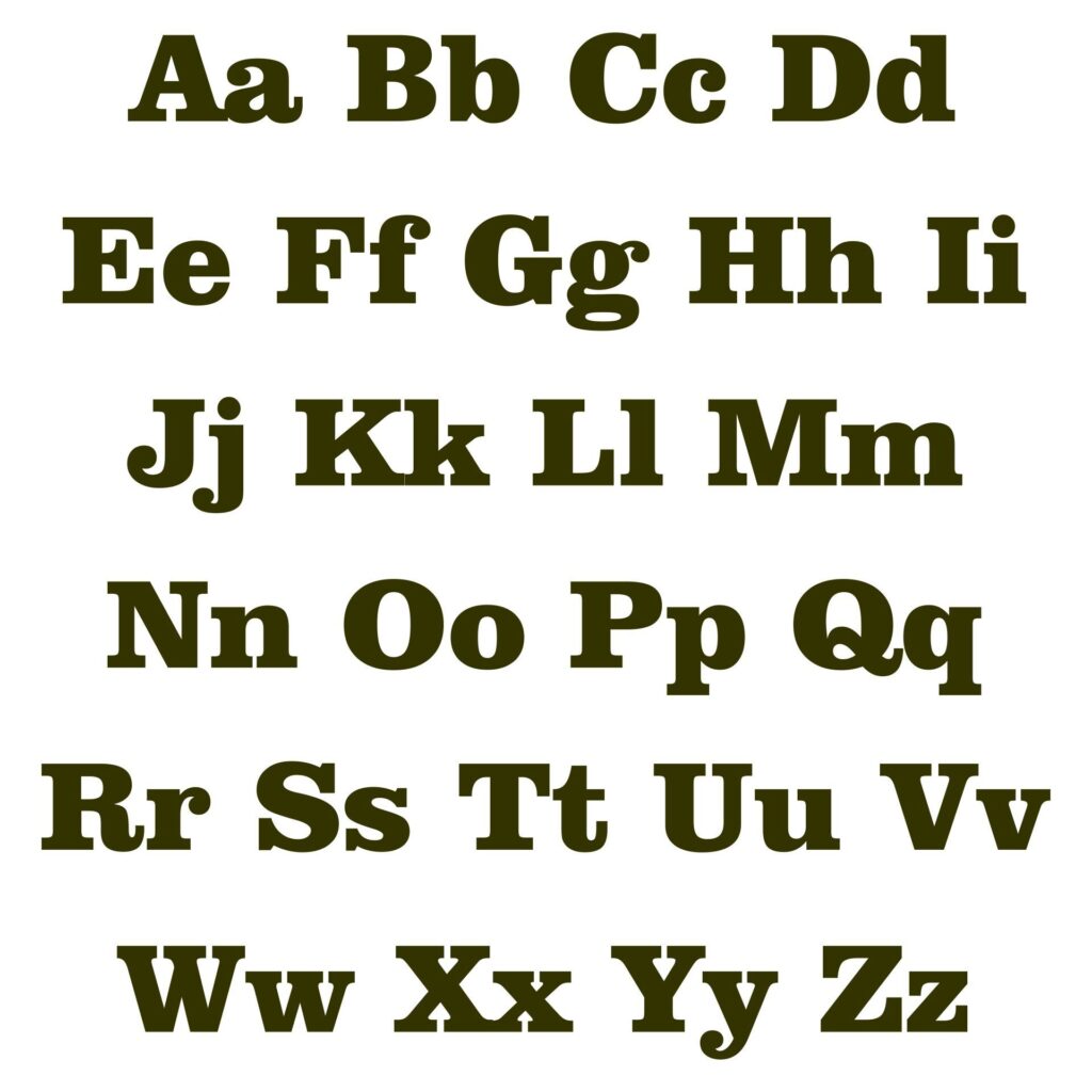 Printable Large Script Letters - Printable JD