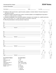 Printable Chiropractic Forms SOAP Note_93301