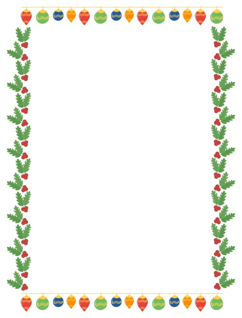 Printable Christmas Borders For Flyers - Printable JD