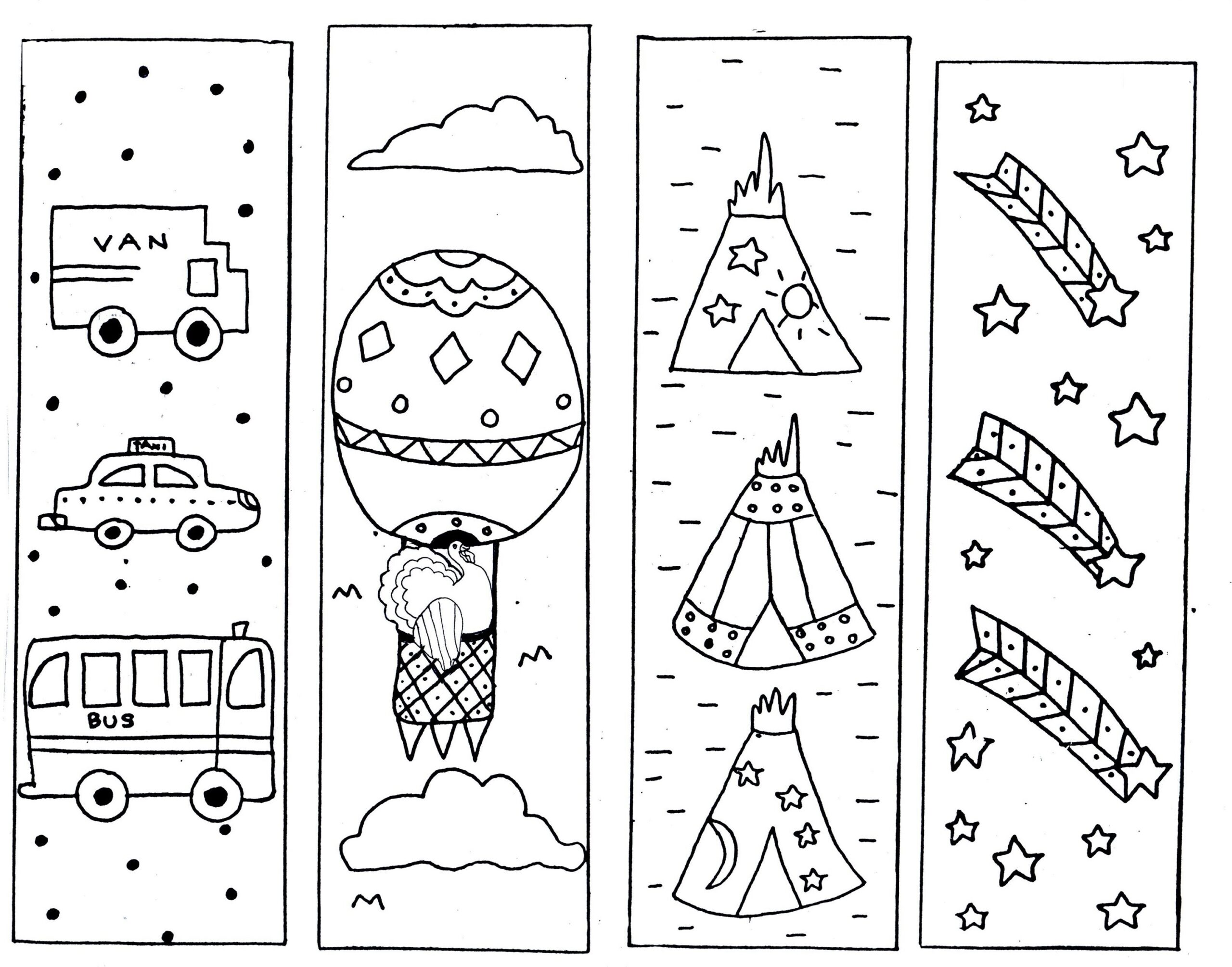 Printable Coloring Bookmarks For Kids_33074