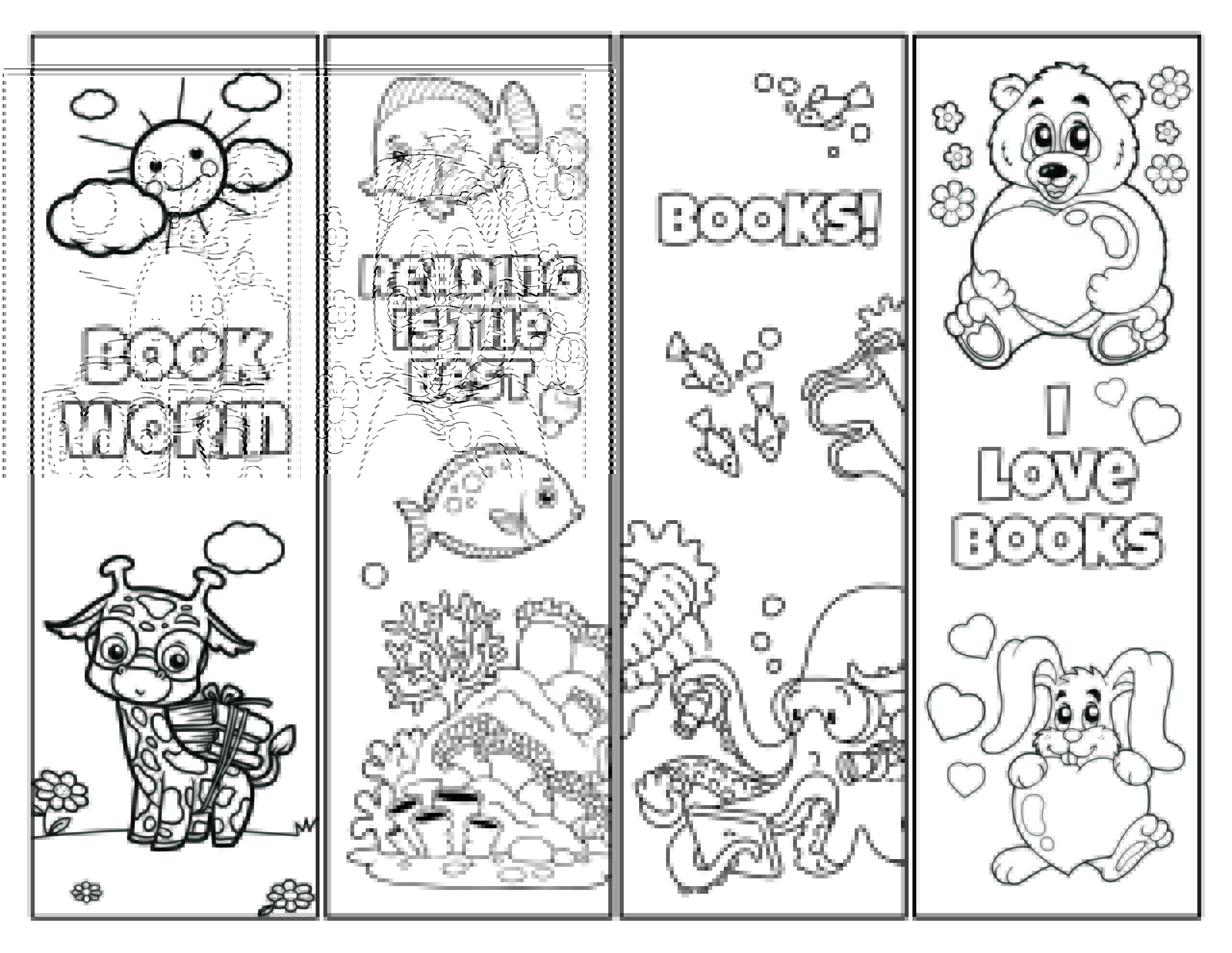 Printable Coloring Bookmarks For Kids_93044