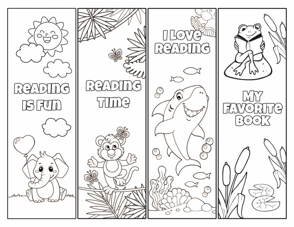Printable Coloring Bookmarks For Kids_93304