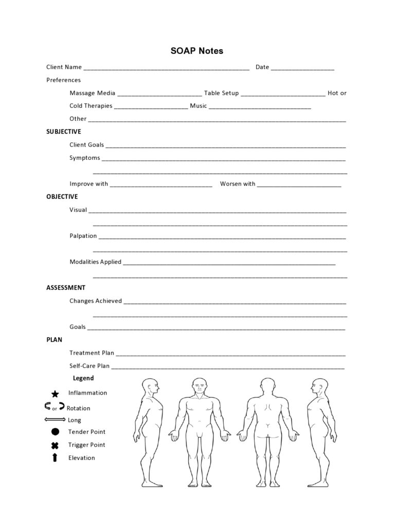 Printable Counseling SOAP Note Templates - Printable JD