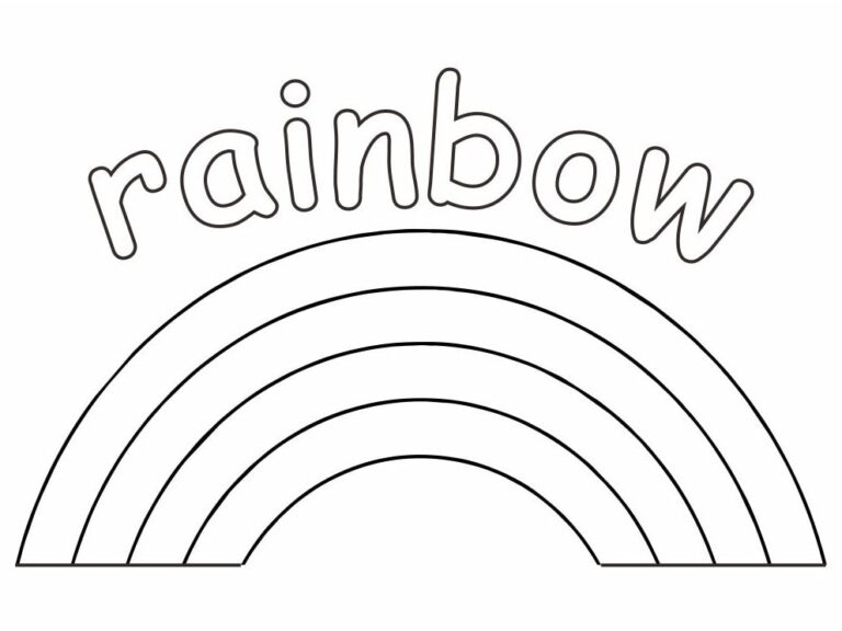 Printable Dot Rainbow Coloring Pages - Printable JD