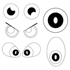 Printable Eyes Nose Mouth Templates - Printable JD