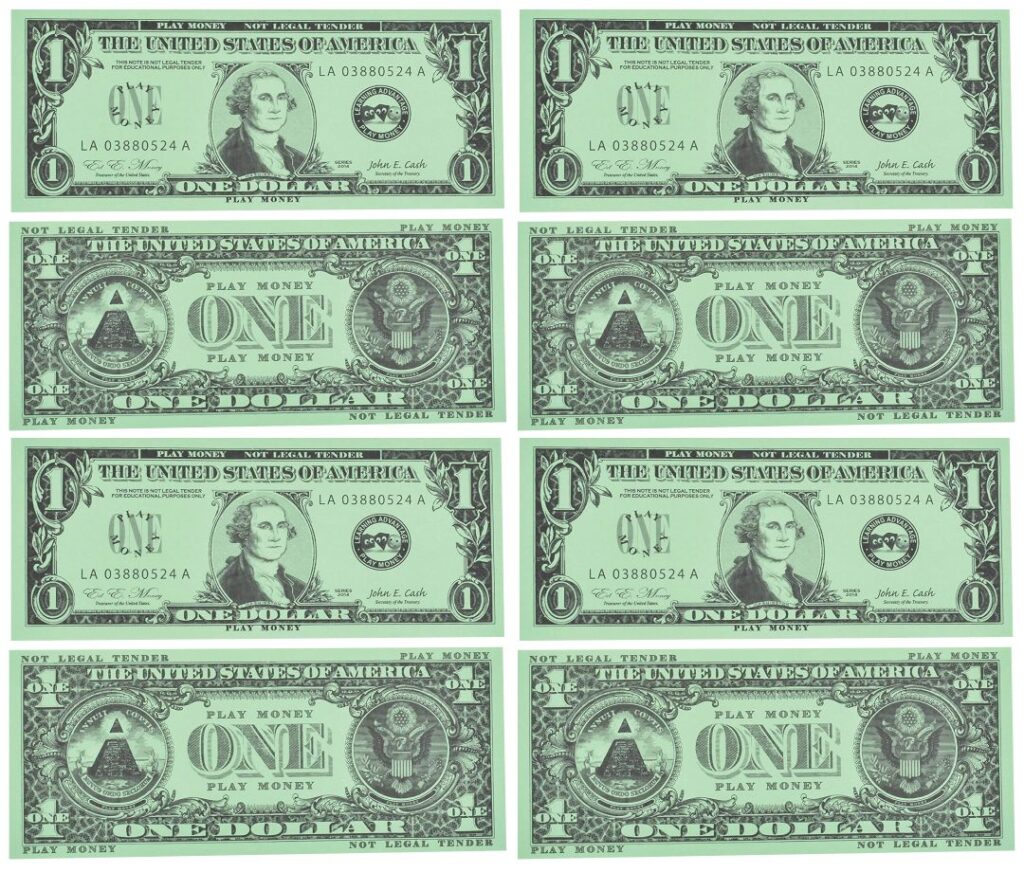 Printable Fake Play Money - Printable JD