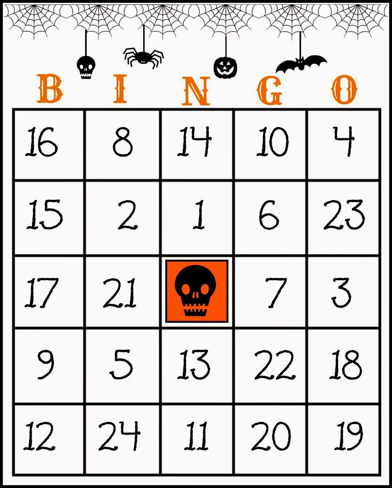Printable Halloween Bingo Game_23480