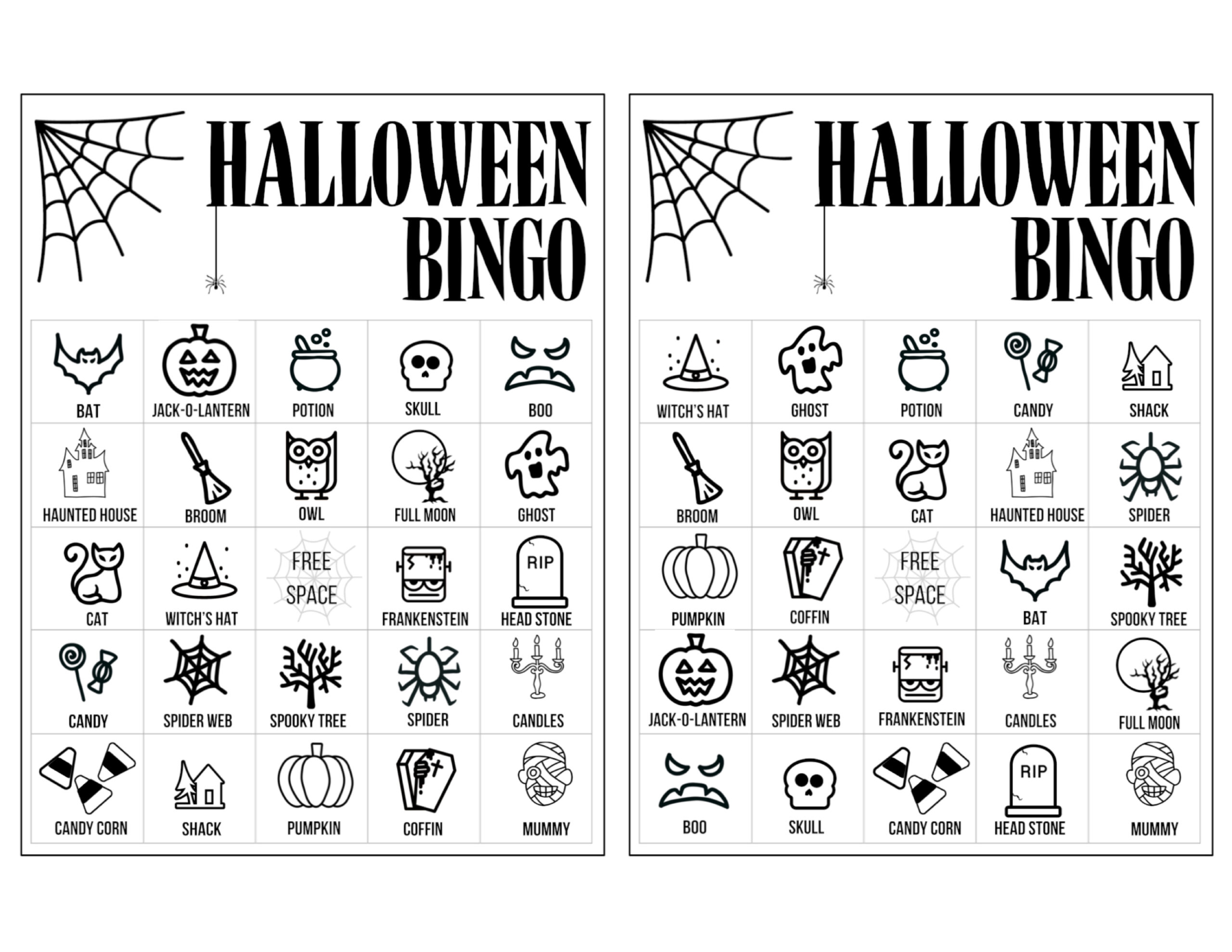 Printable Halloween Bingo Game_52064