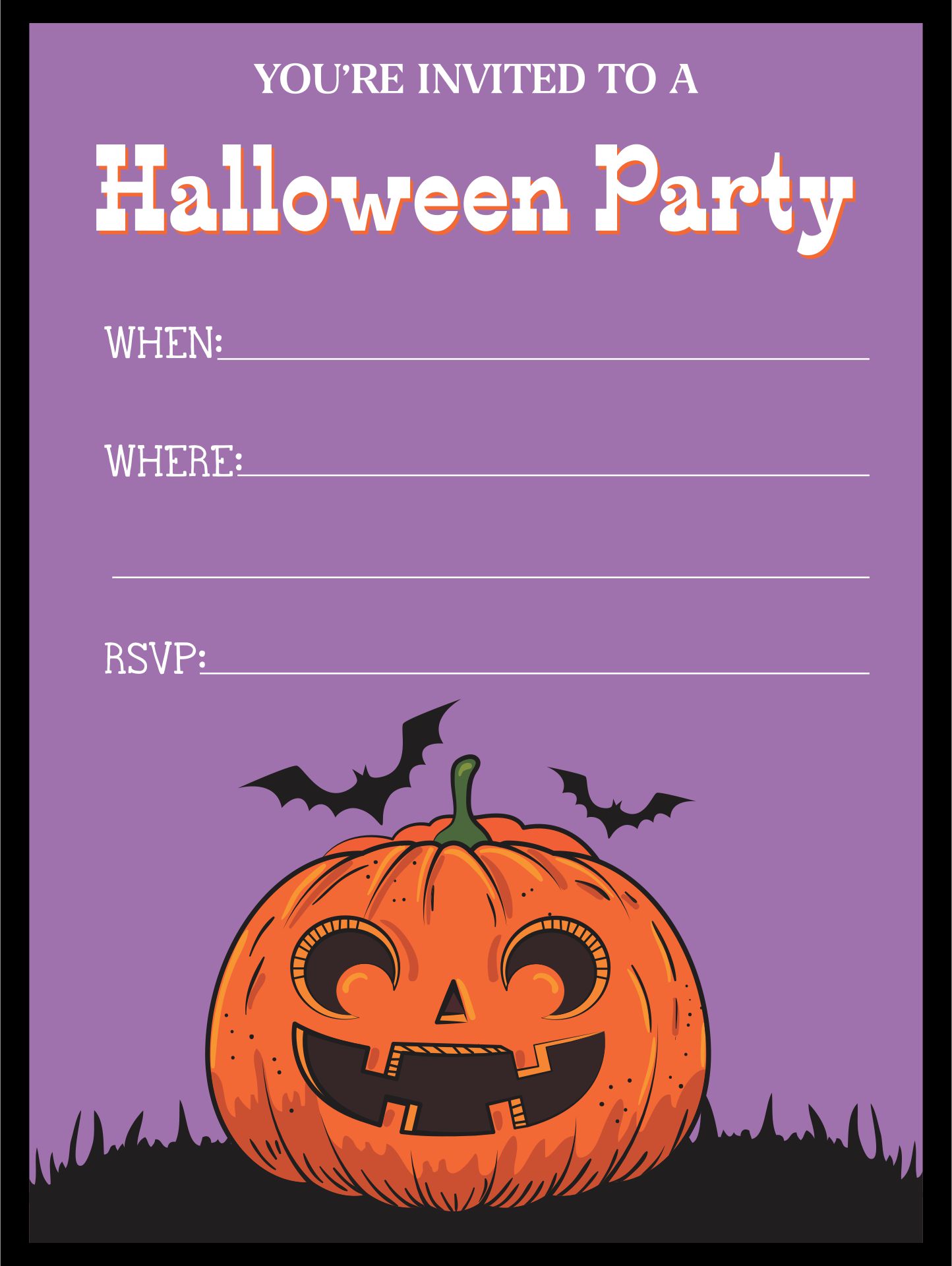 Printable Halloween Invitations Templates_93074
